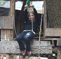 Val in treehouse